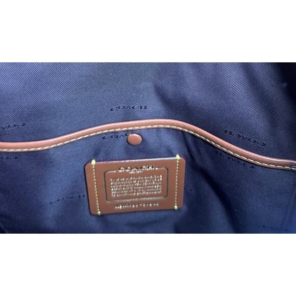 Coach Signature Logo Bond Bag Satchel Coated Canvas Brown Leather Purse 30949 - Picture 13 of 14